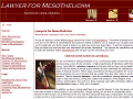 LAWYER FOR MESOTHELIOMA - Asbestos related mesothelioma lawyer