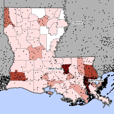 Louisiana Asbestos Exposure Sites
