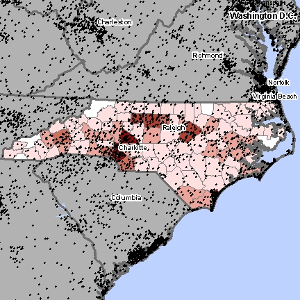 North Carolina Asbestos Exposure Sites